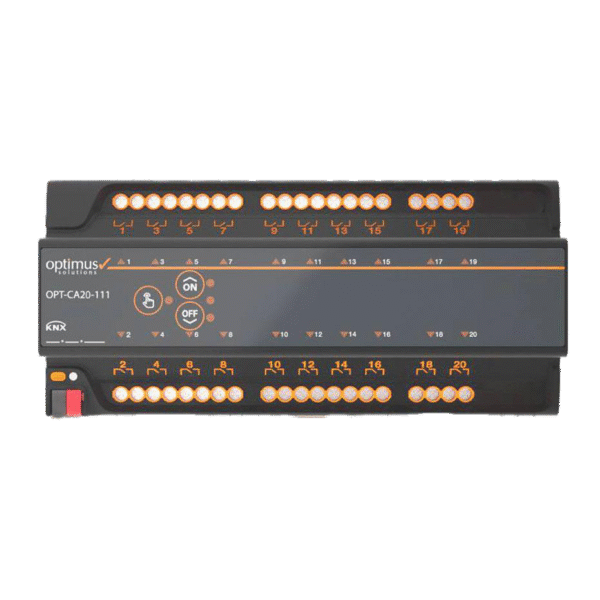 رله هوشمند مولتی کنترل 20 کانال Optimus - ( روشنایی – پرده – فن کوئل )