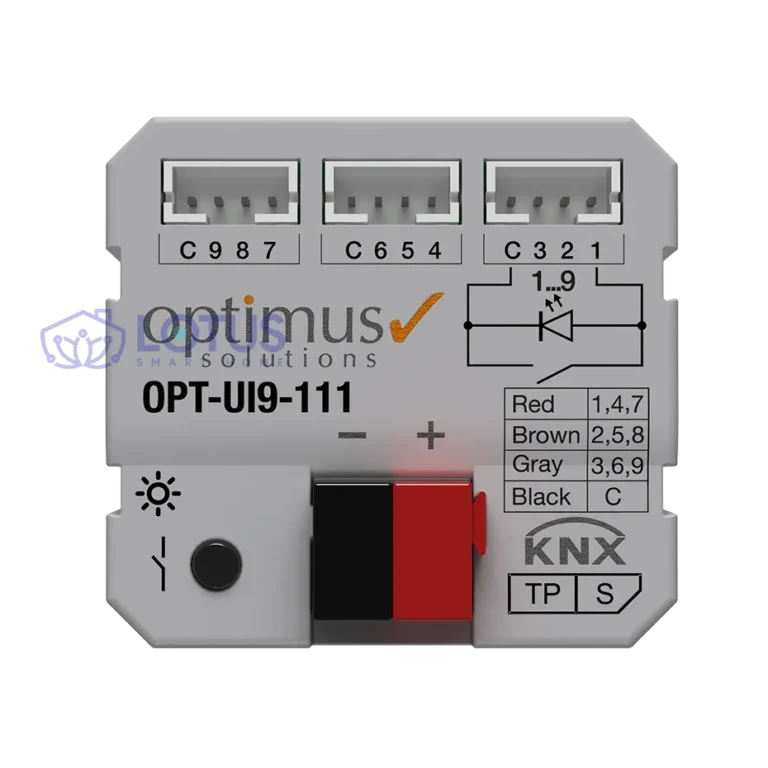 مبدل سنتی به هوشمند 9 کاناله اپتیموس برای سیستم‌های هوشمند KNX