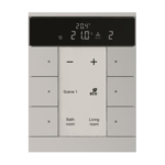 کلید 6 پل ساده سری Tenton دارای صفحه نمایش