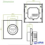 ترموستات هوشمند فن‌کویل وای فای مدل BAC-7000 - Image 4